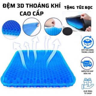 Đệm ngồi 3d thoáng khí - đệm ngồi bệt silicon cao cấp