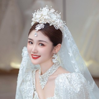 Bộ phụ kiện tóc cho cô dâu hình / phụ kiện cô dâu /vương miện cô dâu/phụ kiện vương miện cài tóc cô dâu đính đá cao cấp
