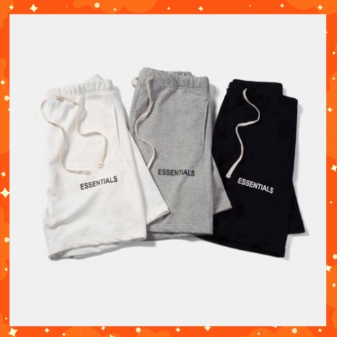 (Hàng Xuất Xịn) Quần Essentials short, quần ngố from rộng thoải mái quần đùi essentials short nỉ Sab