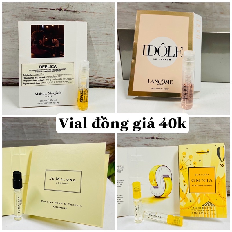 Vial mẫu thử nước hoa các loại Trangsweet