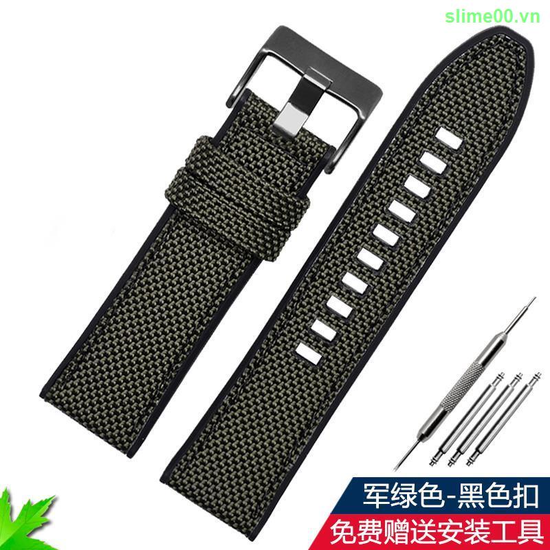 Dây Đeo Đồng Hồ Bằng Nylon Silicone Cho Diesel Officer DZ4500 DZ4329 DZ4318 Panerai 0510