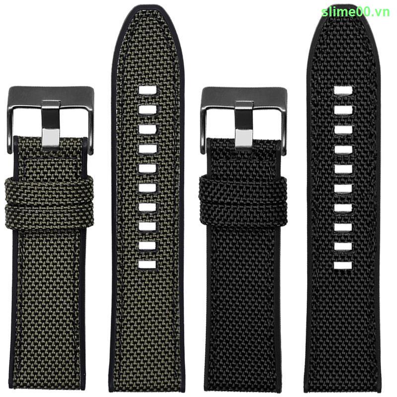 Dây Đeo Đồng Hồ Bằng Nylon Silicone Cho Diesel Officer DZ4500 DZ4329 DZ4318 Panerai 0510