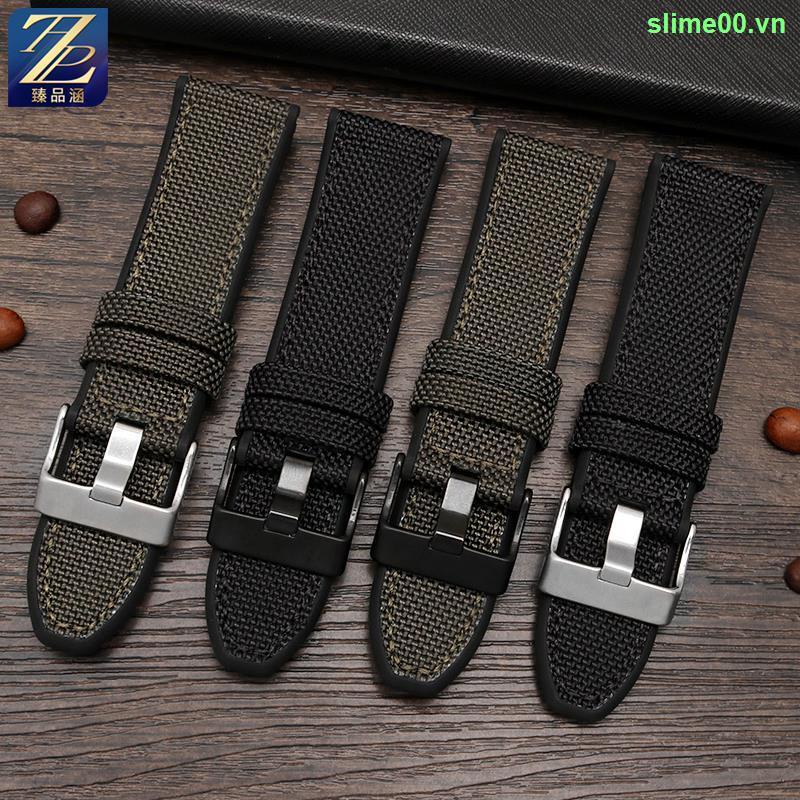 Dây Đeo Đồng Hồ Bằng Nylon Silicone Cho Diesel Officer DZ4500 DZ4329 DZ4318 Panerai 0510