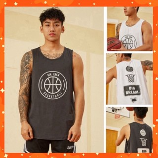 Áo bóng rổ 3 lỗ tập gym áo tanktop nam nữ vải cotton thấm mồ hôi mát Bigdream Sabi Shopsss