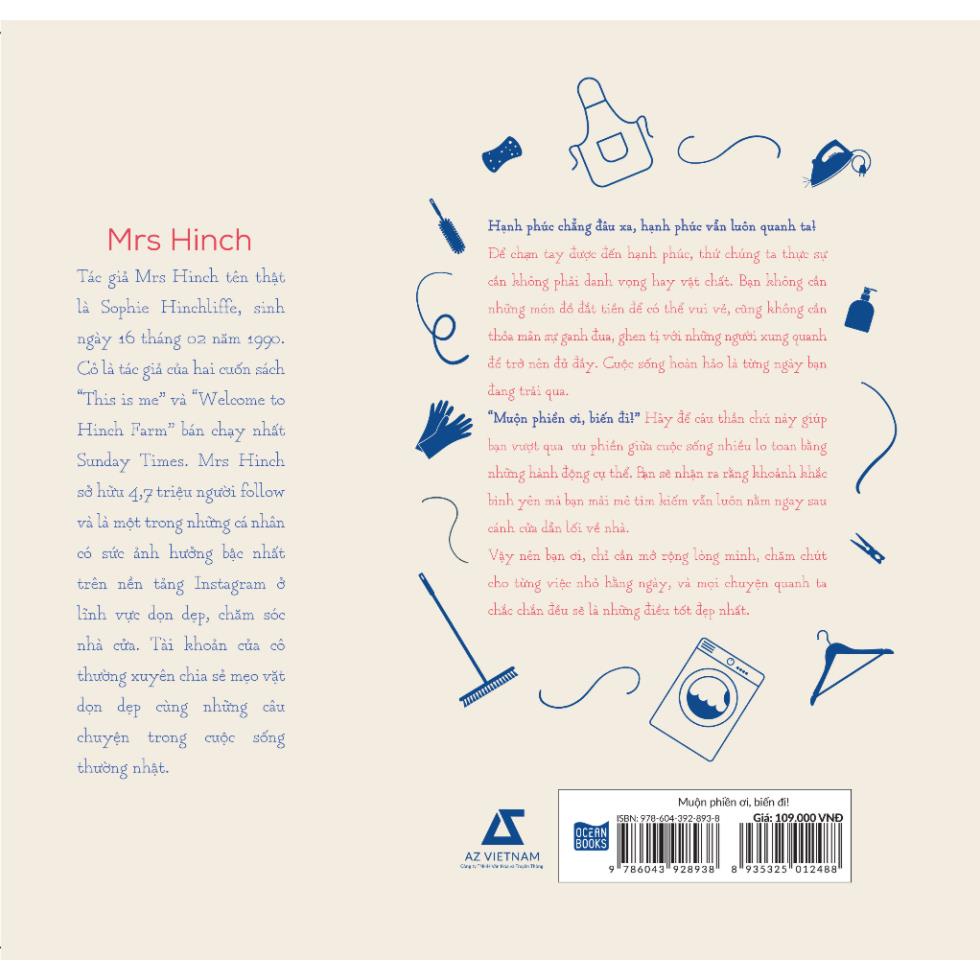 Sách - Muộn phiền ơi biến đi - Mrs Hinch - AZVietNam