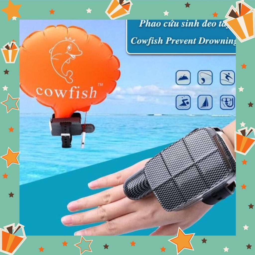 Phao cứu sinh khẩn cấp đeo tay Cowfish Prevent Drowning