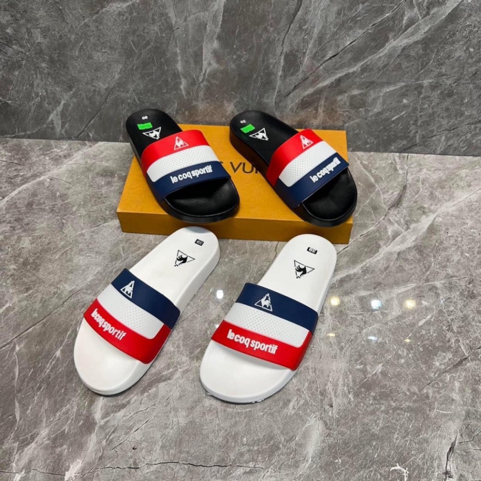 Dép lê nam hình con gà lecoqsportt quai cao su 3 màu chống trơn siêu bền thời trang domiho đi biển cao cấp hottrend 2022