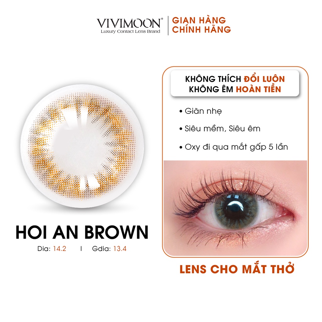 01 chiếc lens cho mắt thở cận Vivimoon