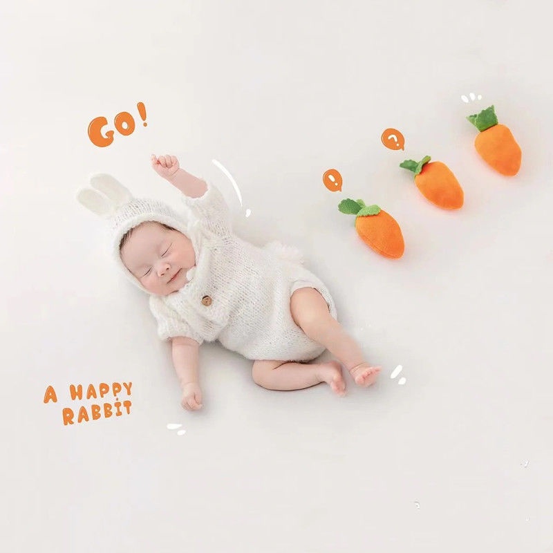 Bộ Trang Phục Chụp Ảnh Toàn Diện Trăm Ngày Đáng Yêu Dành Cho Trẻ Sơ Sinh