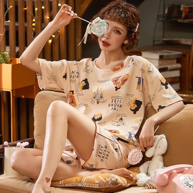Bộ hè mặc nhà mẫu mới2023,hàng Quảng Châu