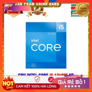 Cpu - bộ vi xử lý intel core i5 12400f new tray chưa kèm fan 36t sale