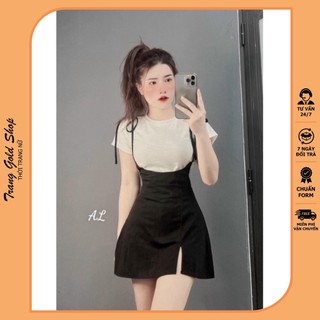 Set váy yếm xinh tiểu thư