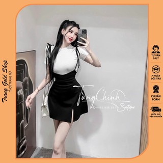Set váy yếm xinh tiểu thư