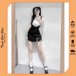 Set váy yếm xinh tiểu thư