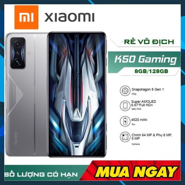 Điện thoại Xiaomi Redmi K50 Gaming 5G 8GB/128GB - hàng chính hãng - mới 100% - bảo hành tron gói