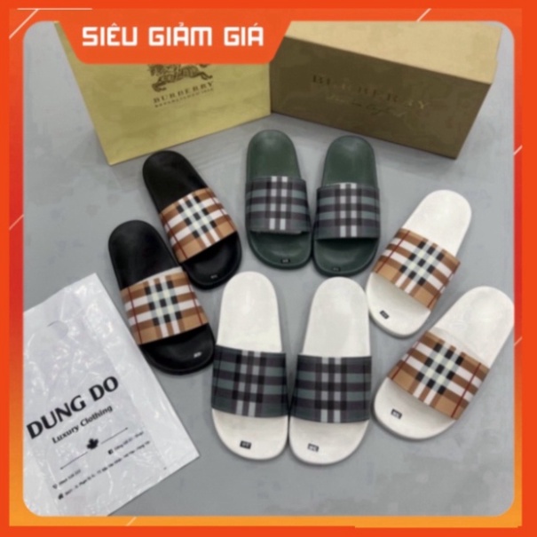 Dép lê quai ngang kẻ BBR - Dép Nam quai cao su siêu nét Free Ship