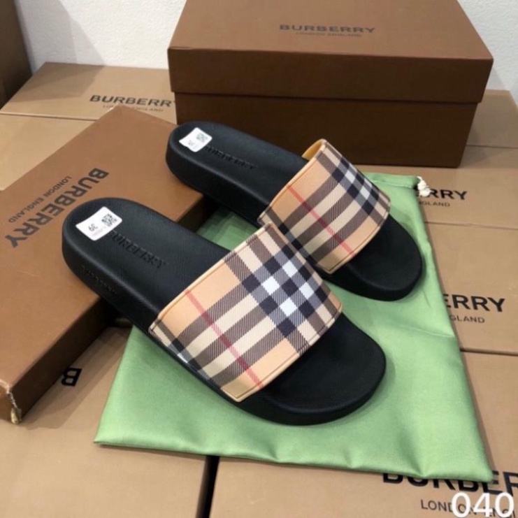 Dép lê quai ngang kẻ BBR - Dép Nam quai cao su siêu nét Free Ship