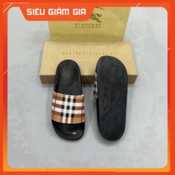 Dép lê quai ngang kẻ BBR - Dép Nam quai cao su siêu nét Free Ship