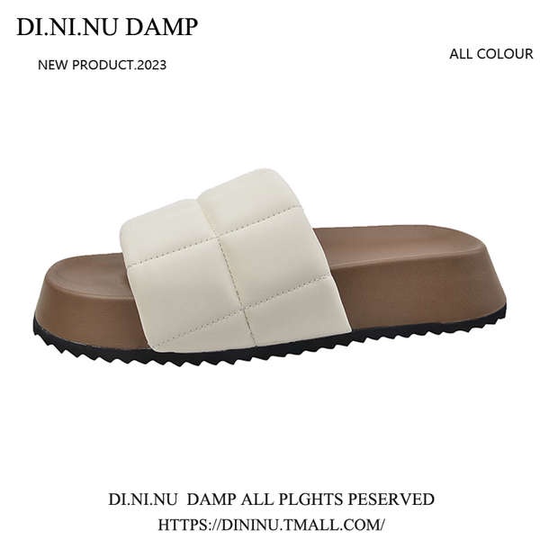 Dép lê đế dày đi ra ngoài giày đi biển phong cách mới mùa hè cho nữ