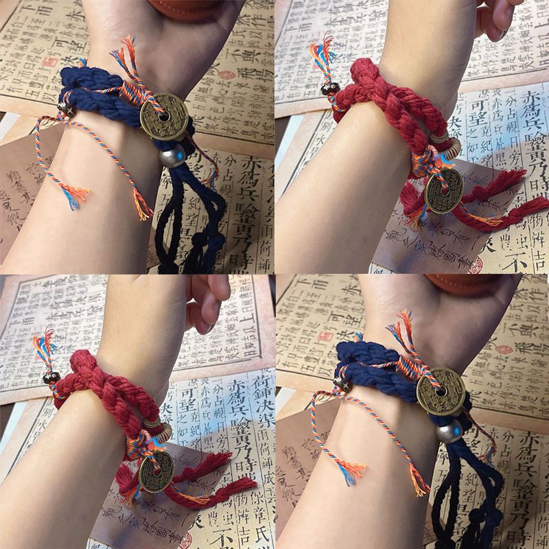 Vòng Tay Dây Bện Phong Cách Trung Hoa Mới