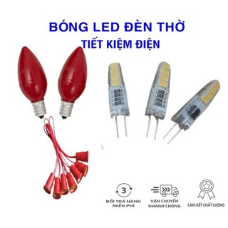 Bóng đèn thờ qủa nhót, bóng led, sợi đốt, bóng led chân cắm, đui bóng nhót