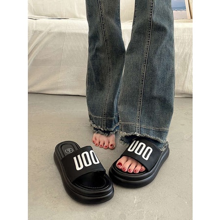 Dép lê đế dày giày đi biển đế bằng cao cấp đi ra ngoài mùa hè cho nữ