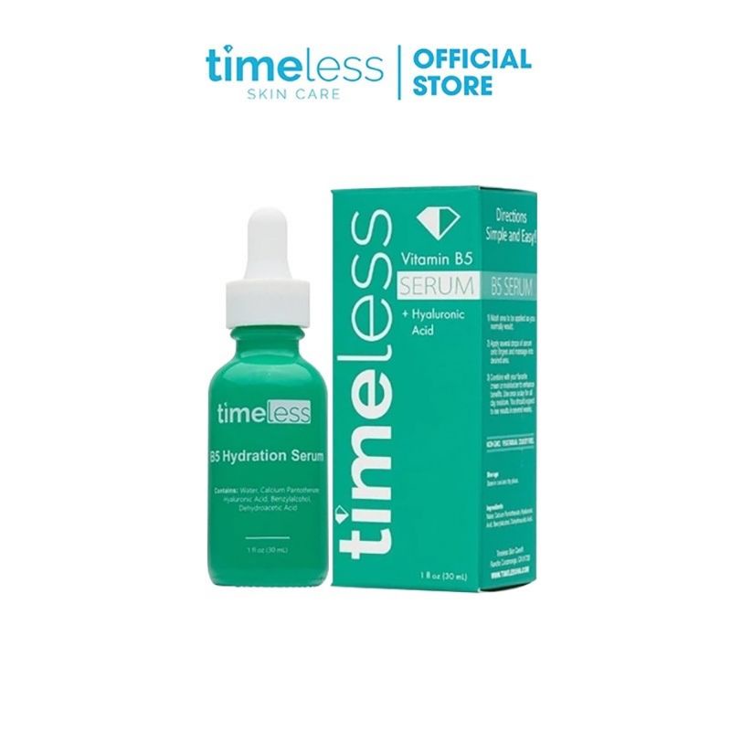 [Hàng công ty] Serum Timeless Pure Natural Vitamin B5 + Hyaluronic Acid Làm Dịu &amp; Phục Hồi Da 30ml