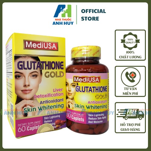 Glutathione C Skin Whitening GOLD MediUSA H/60v