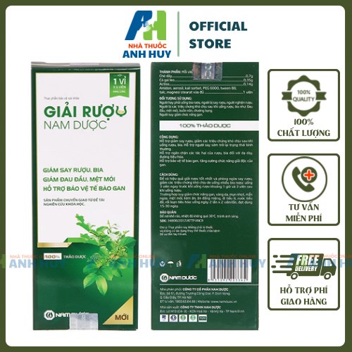 Giải Rượu Nam Dược H/6v
