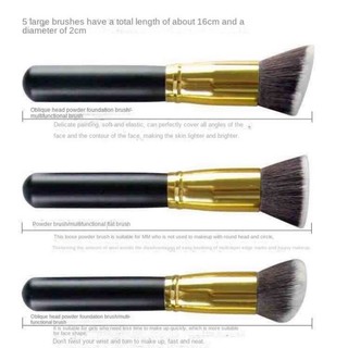 Bộ 10 cọ trang điểm năm cọ trang điểm nhỏ cọ trang điểm phấn nền phấn mắt highlight đa năng lớn co 74
