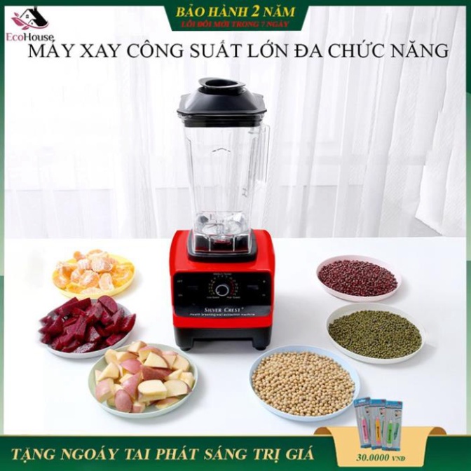 Máy xay nước ép công nghiệp xay thịt cá, rau củ, xay đá... hiệu suất 3000w, xay tất cả trong vài giây, Bảo Hành 2 năm