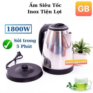 Ấm Siêu Tốc cực nhanh 1.8L Electric Kettle , Bình Đun Siêu Tốc cho gia đình