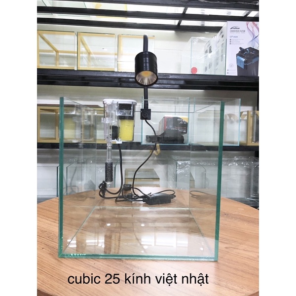 Hoả Tốc: Bộ bể để bàn gồm bể+đèn+lọc thác