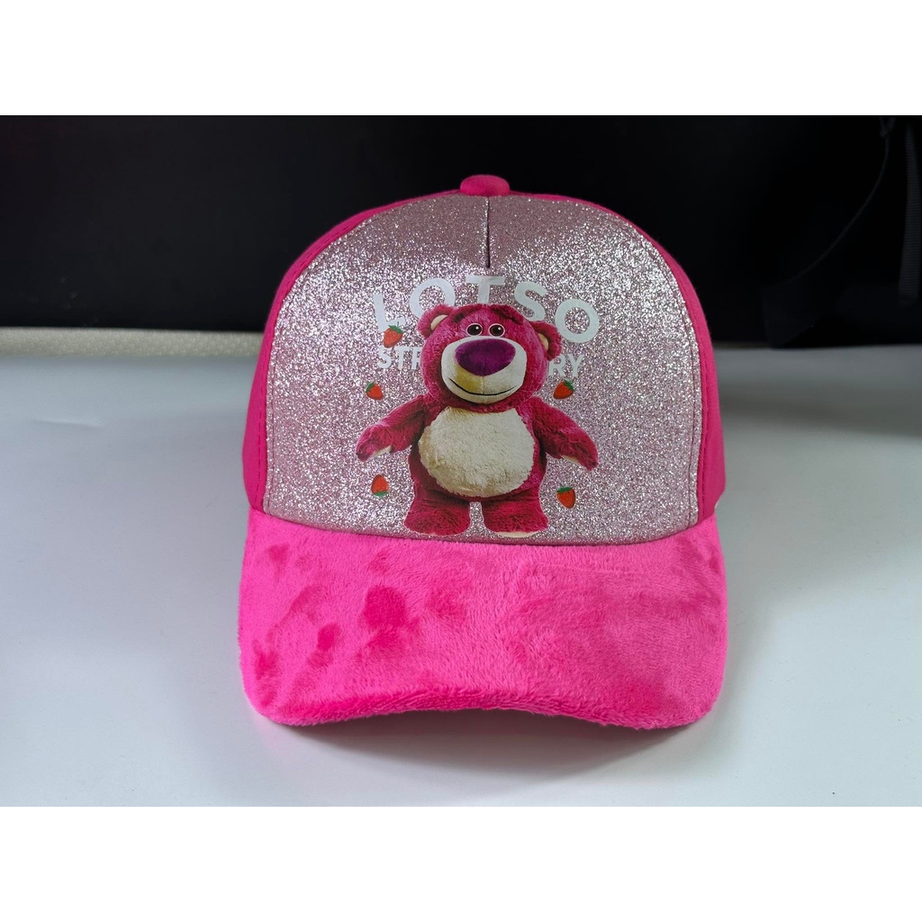 mũ kết dành cho bé gái 2t ~ 6 tuổi hồng mickey nơ phối dể thương