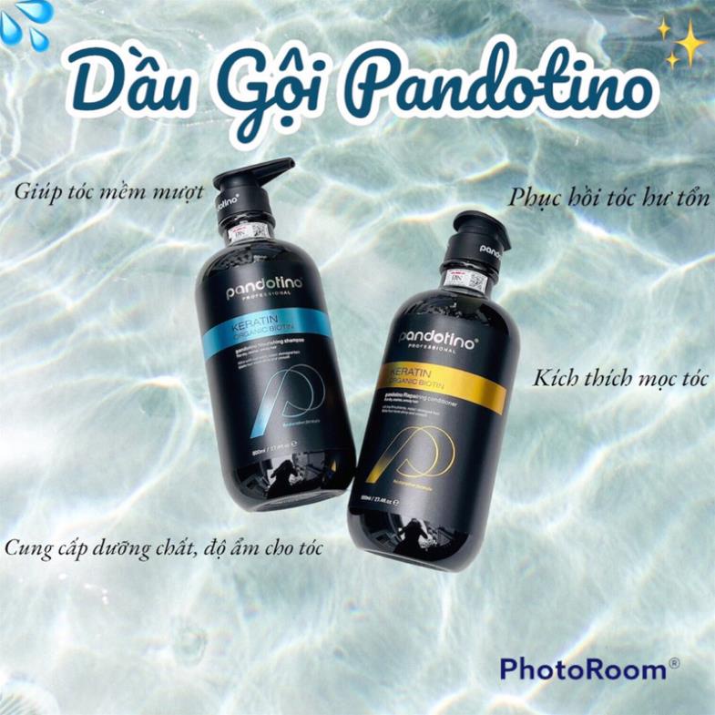 Cặp gội xả Pandotino  kích mọc tóc ,hương thơm mát 800ml