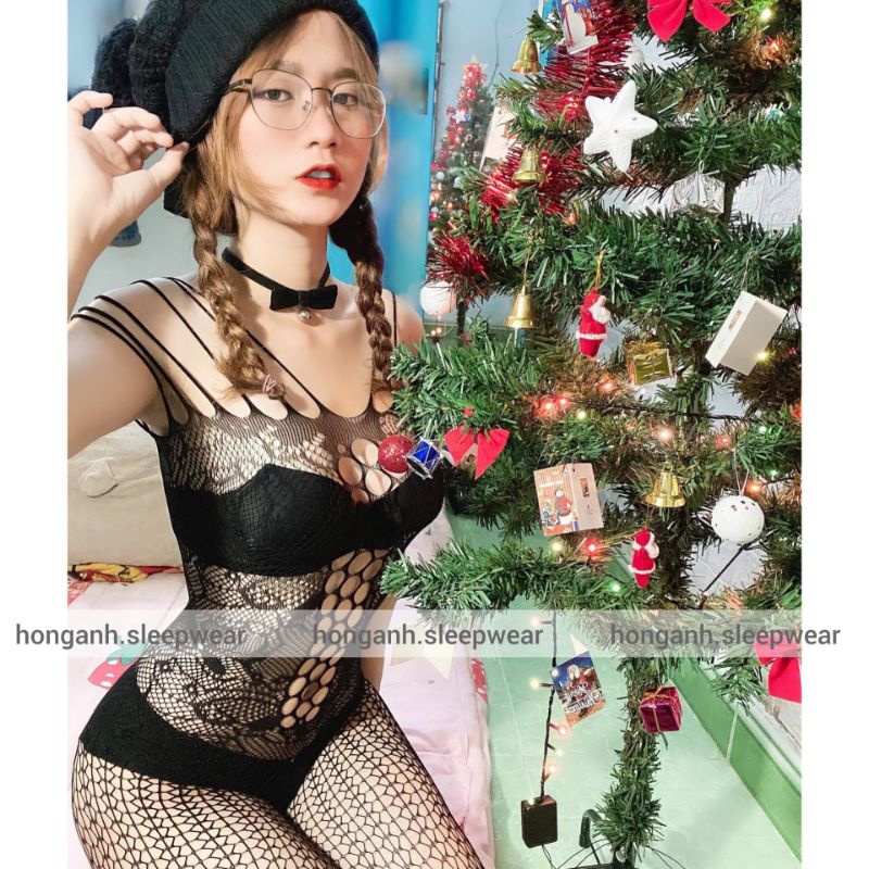 BS03 tất body tất toàn thân bodystocking thun ren lưới bigsize siêu co dãn sexy gợi cảm