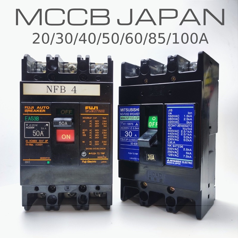 Aptomat HÀNG BÃI MITSUBISHI 15A~100A Japan/Korea