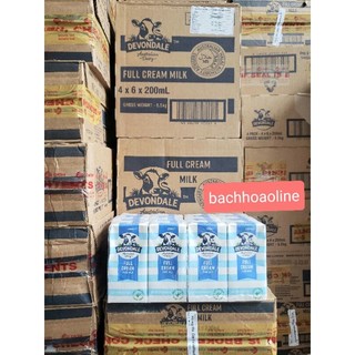 [Hỏa tốc] Sữa tươi Devondale nguyên kem 200ml tặng kèm 4 hộp ( 03/2025)