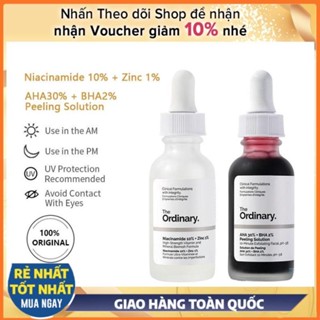 Combo Serum The Ordinary Niacinamide 10% + Zinc 1% dưỡng trắng da giảm mụn -Roro86