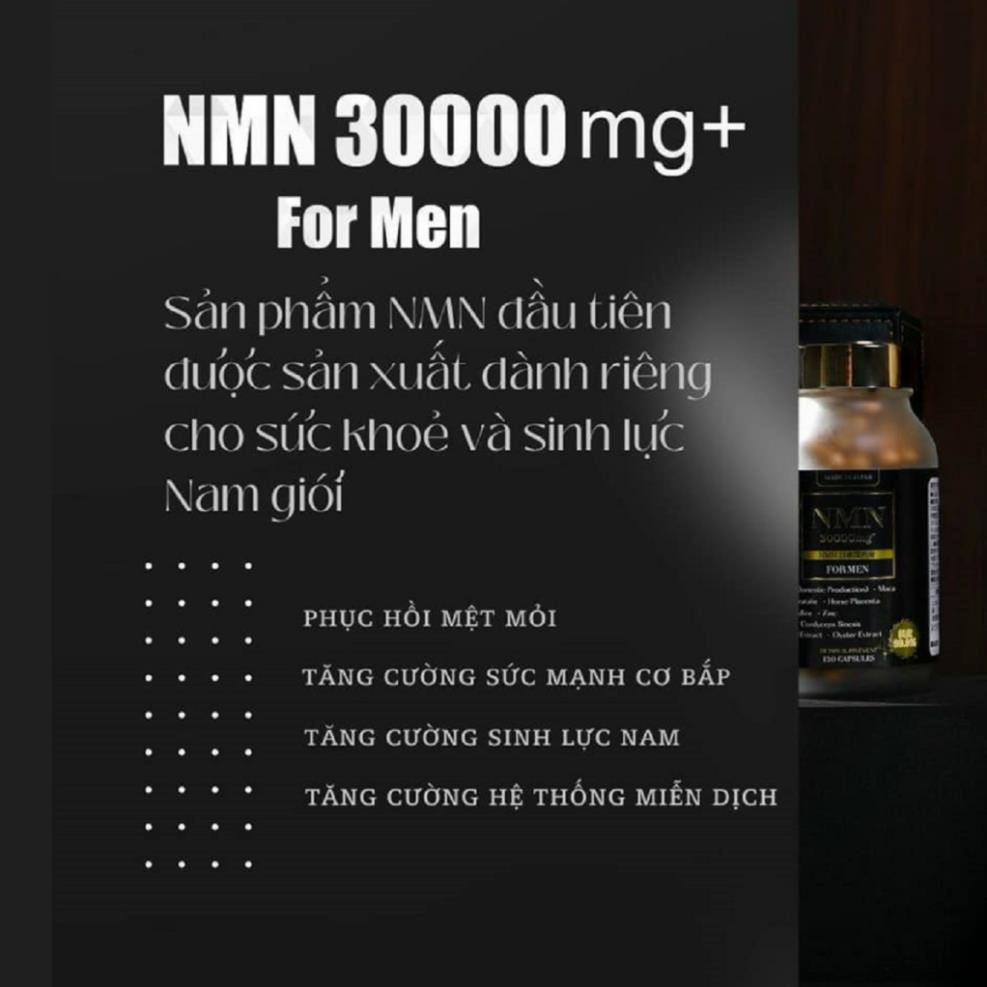 Viên uống NMN 30000 mg For Men của Aishodo