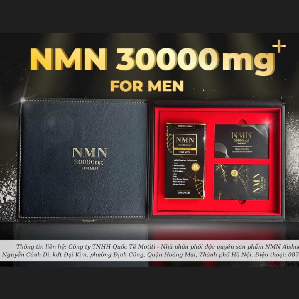 Viên uống NMN 30000 mg For Men của Aishodo