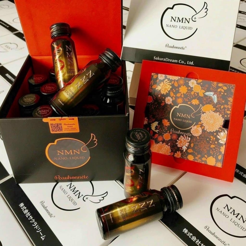 Nước Uống Trẻ Hóa Tinh Thể NMN 12000 Nano Liquid - Mẫu Mới 12 Lọ