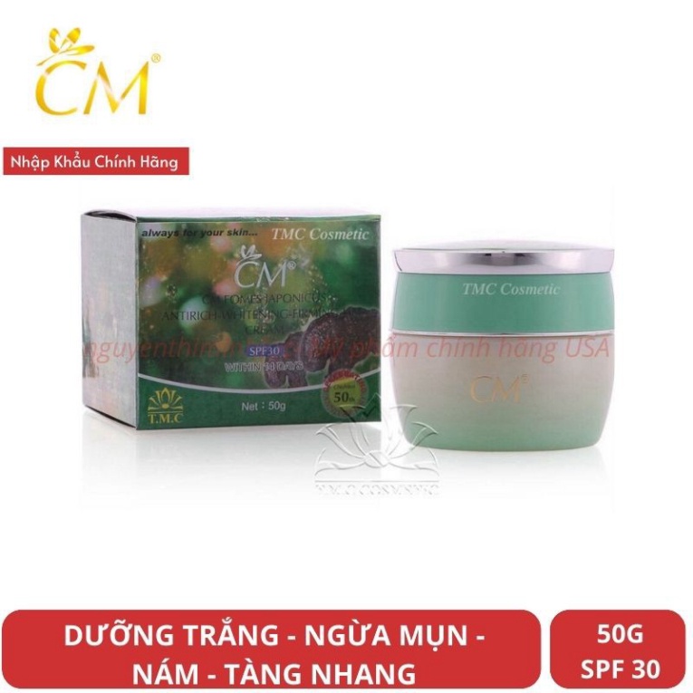 Kem CM linh chi đỏ ChiuMien, dưỡng trắng da, sáng da, ngăn ngừa lão hóa SPF30 50g Date 2030