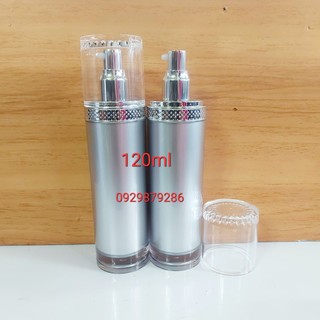 Chai lọ sang chiết mỹ phẩm - Chai Xà Cừ Bạc Cao Cấp 120ml