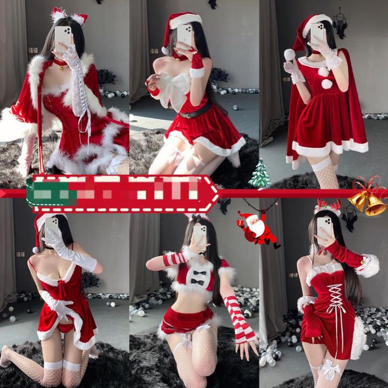 all hàng sẵn tổng hợp váy đầm cosplay hóa trang nhập vai noel giáng sinh xmas sexy gợi cảm quyến rũ