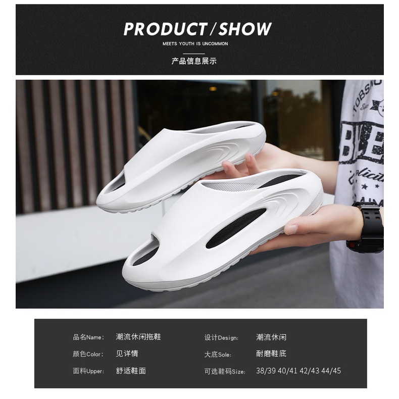 Dép Quai Ngang Đế Mềm Chống Trượt Thời Trang Mùa Hè Cho Nam