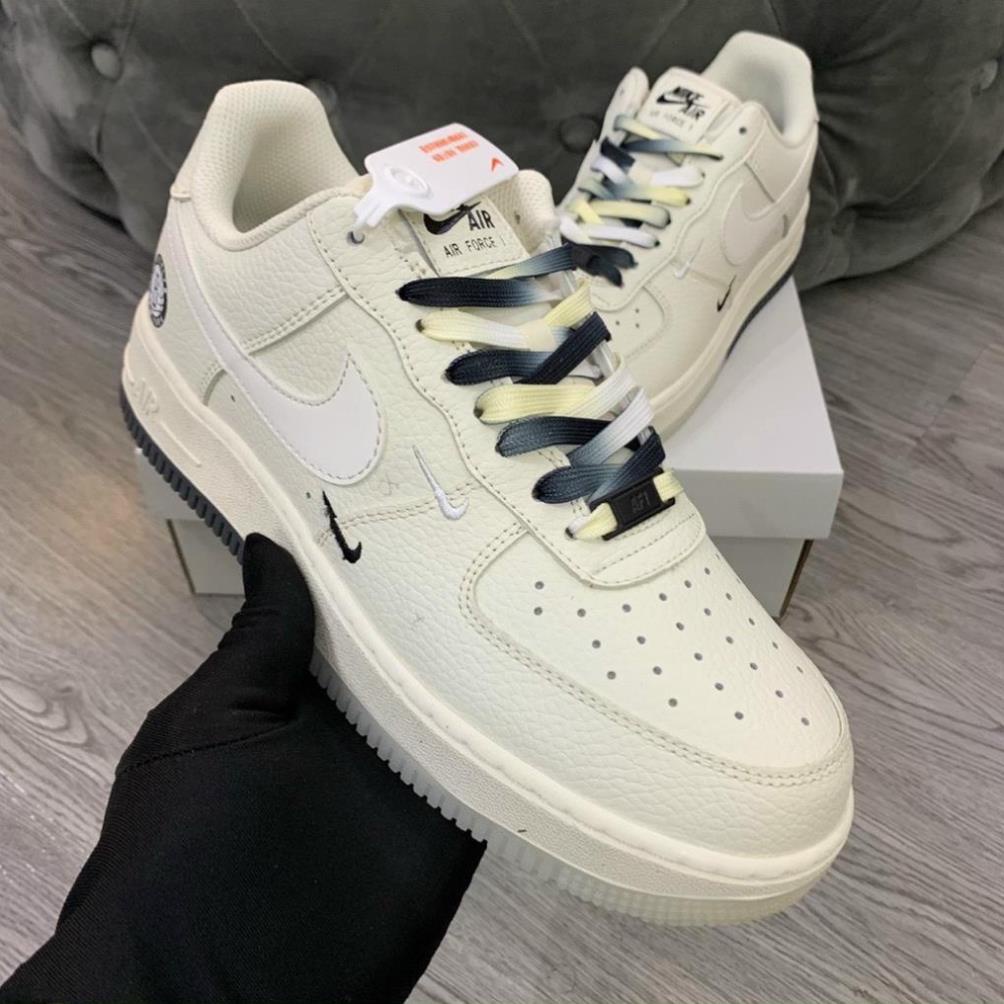 Giày_𝐍𝐈𝐊𝐄 Trắng Âm Dương phản quang Nam Nữ, Giày AF1 Brooklyn Thời Trang Full Box bill Hàng Đẹp