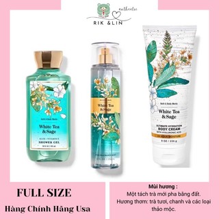Auth | fullsize white tea & sage | white tea & ginger |misty morning | xịt thơm body mist usa