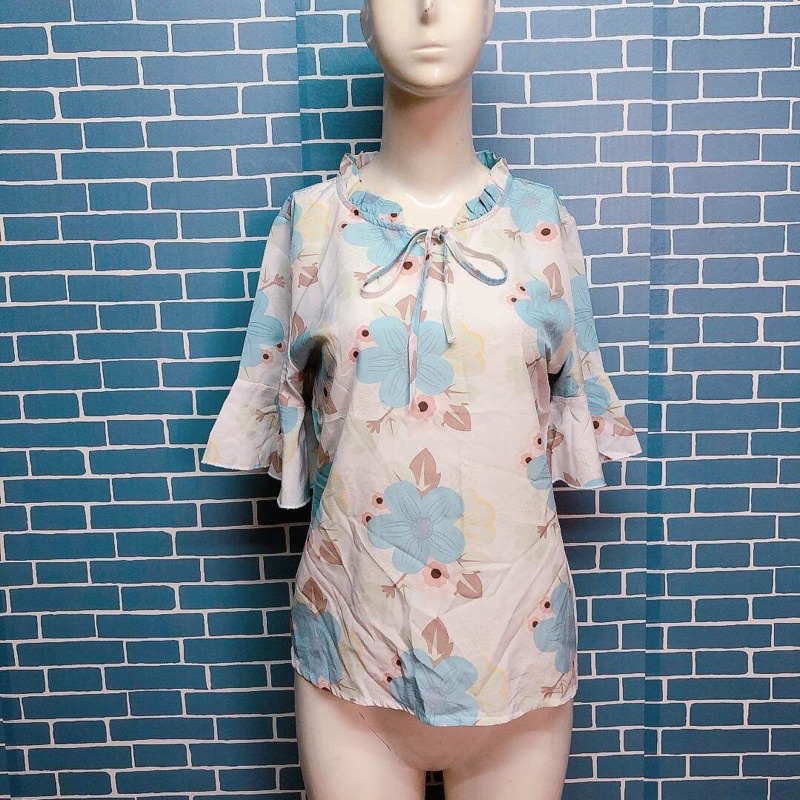 áo voan tay xoè cột dây kiểu