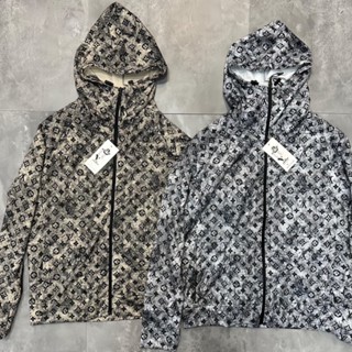Áo Khoác Nắng Nam Nữ In Họa Tiết Chữ Loang Dior ,LV Cực Nét -Áo Chống Nắng Dior  Thêu Chất Liệu Umi Chống Tia UV Cao Câp